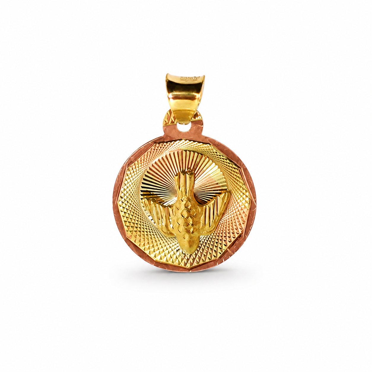 Medalla Espíritu Santo Oro Florentino