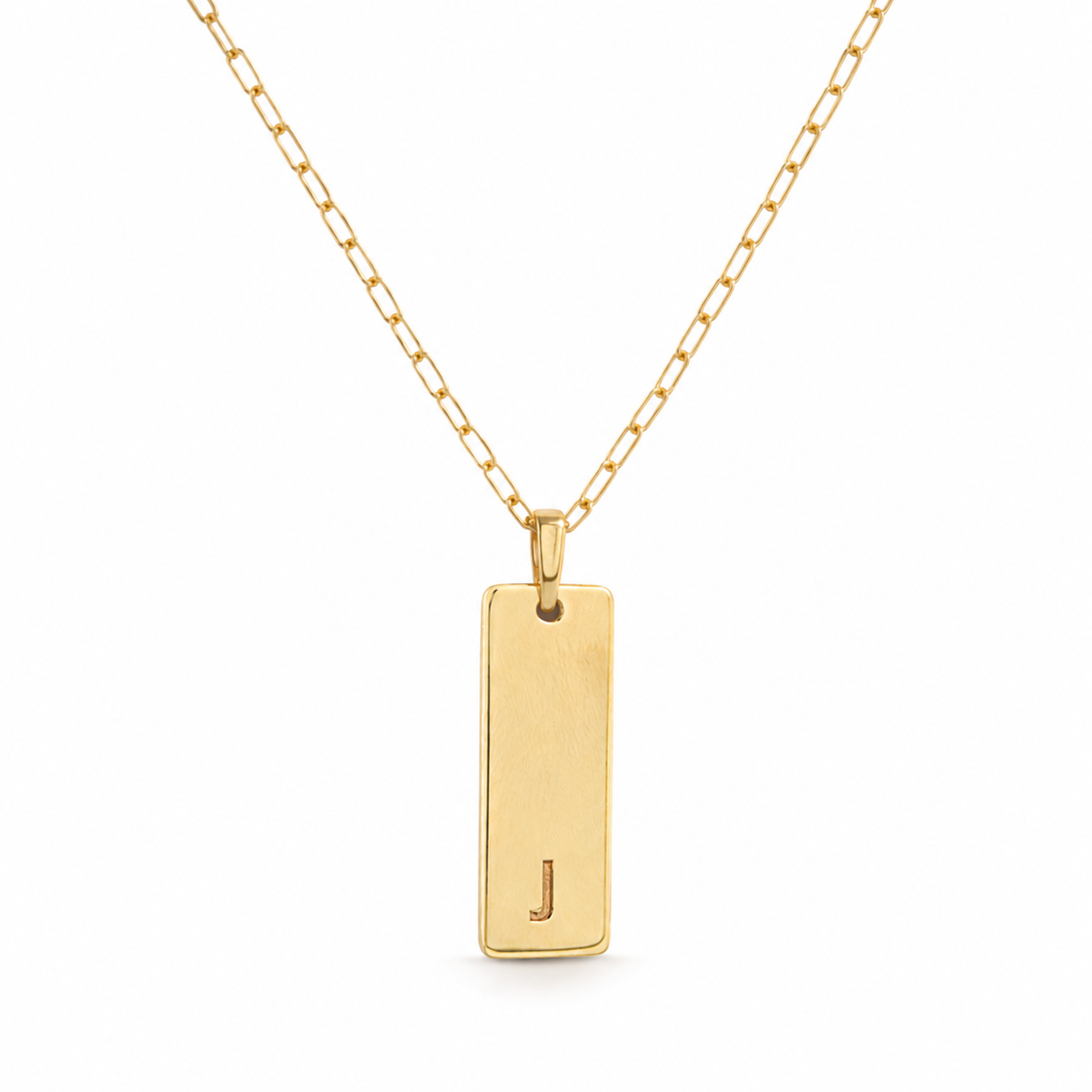 Gargantilla Placa Rectangular