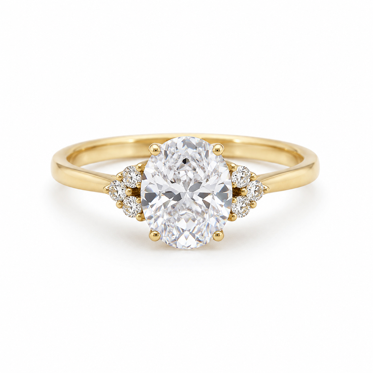 Anillo Oval con Zirconias