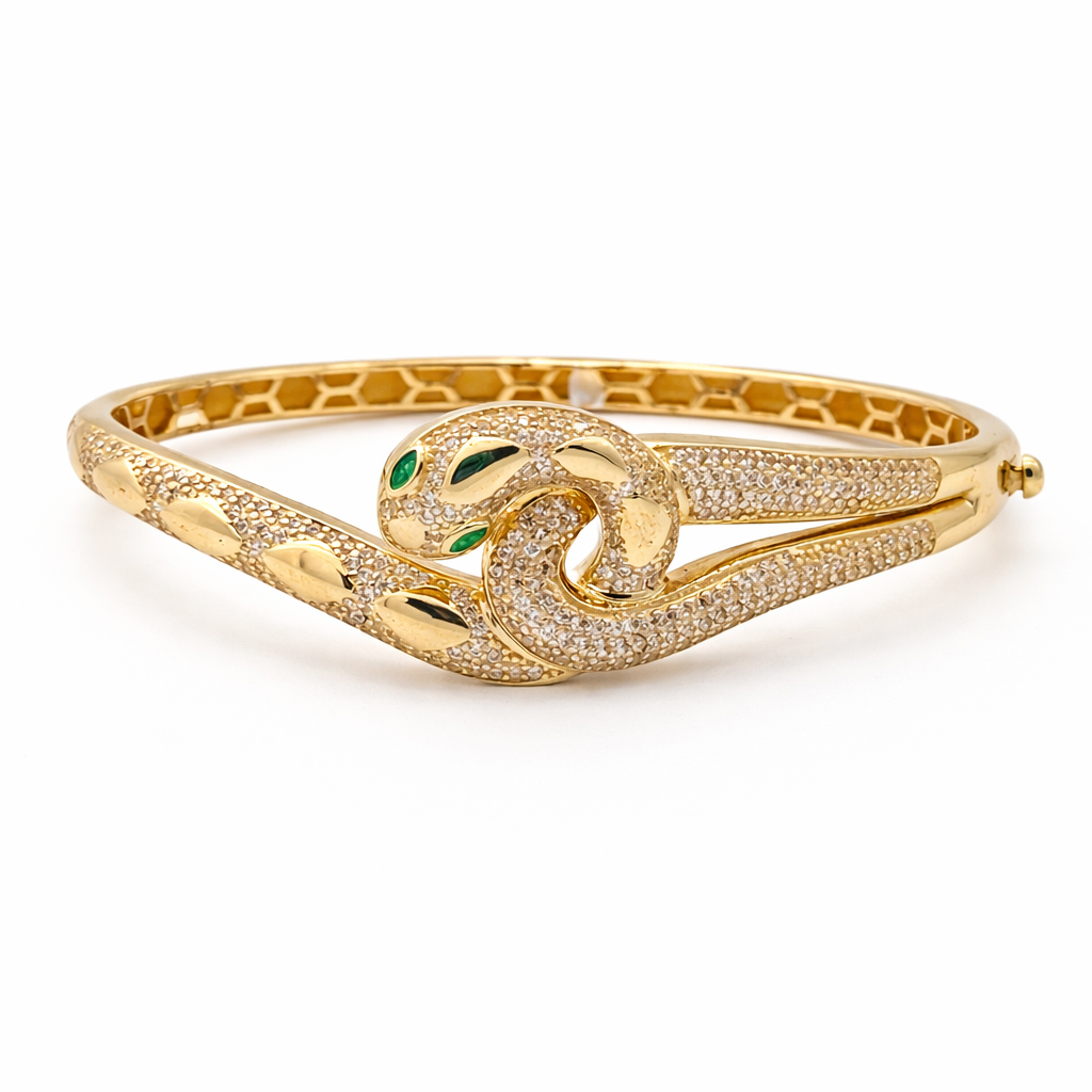 Brazalete de Serpiente Pavé