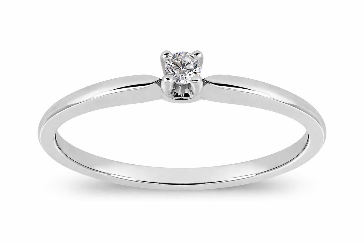 Anillo de Compromiso Solitario Clásico