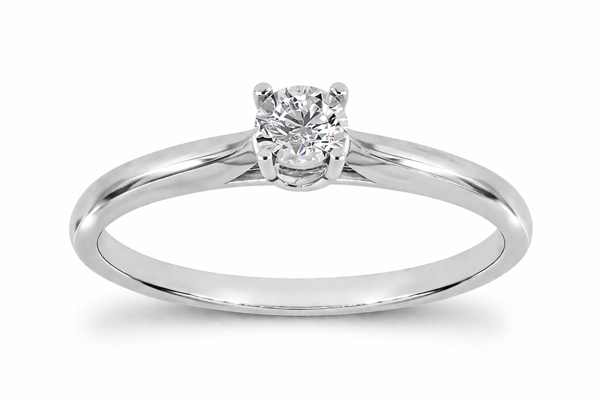 Anillo de Compromiso Solitario Diamante