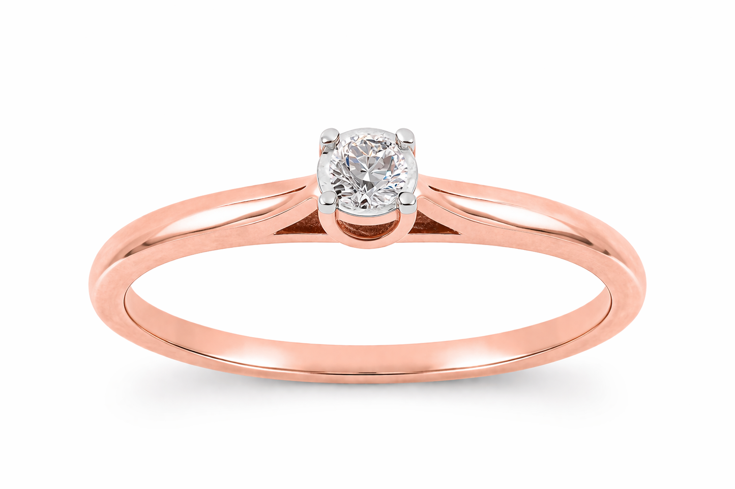 Anillo de Compromiso Solitario Clásico