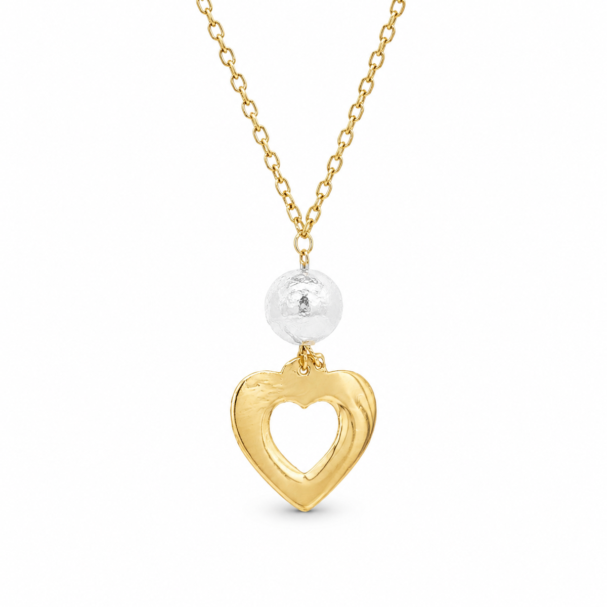 Gargantilla de Corazón con Perla
