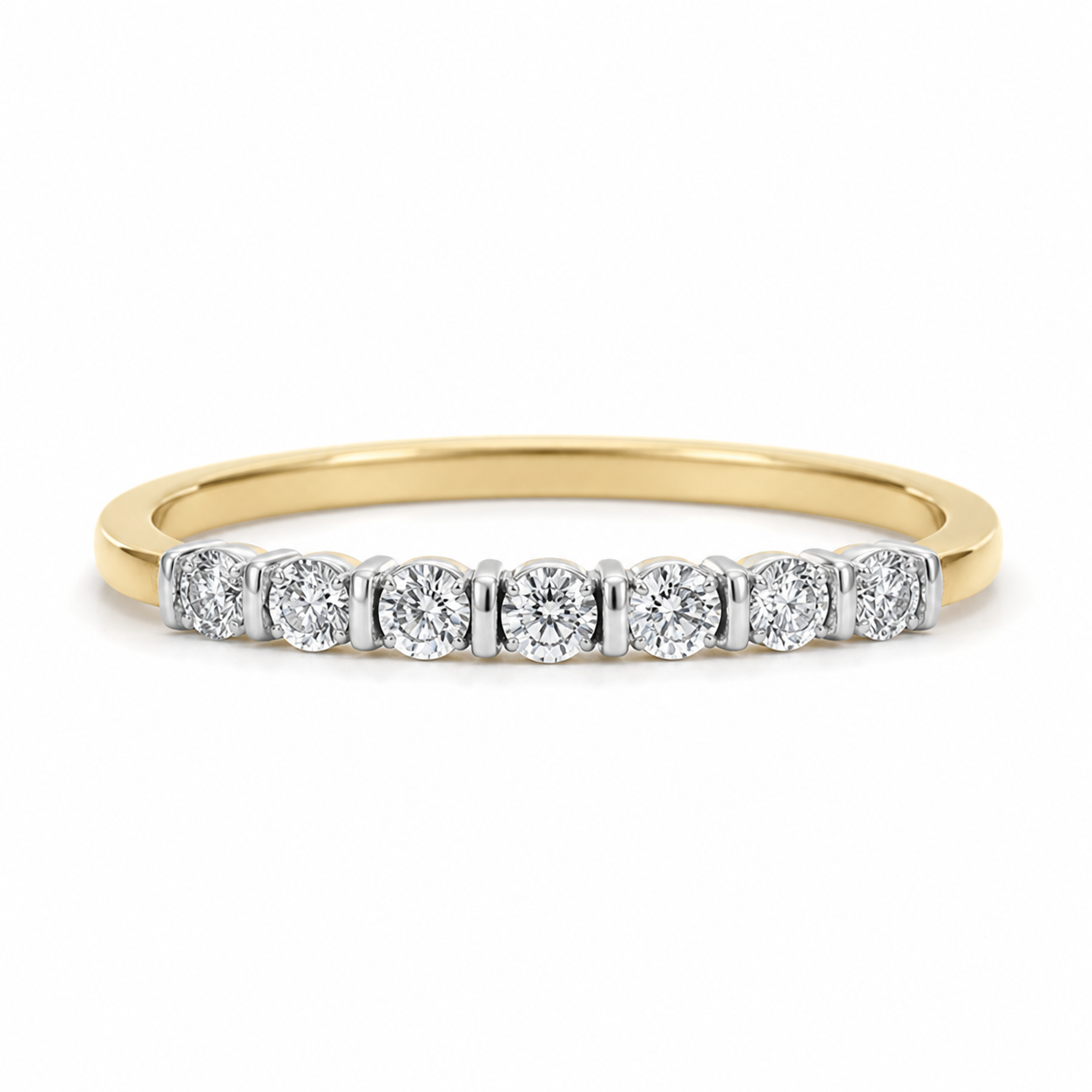 Churumbela Bicolor con Diamantes 0.07 ct