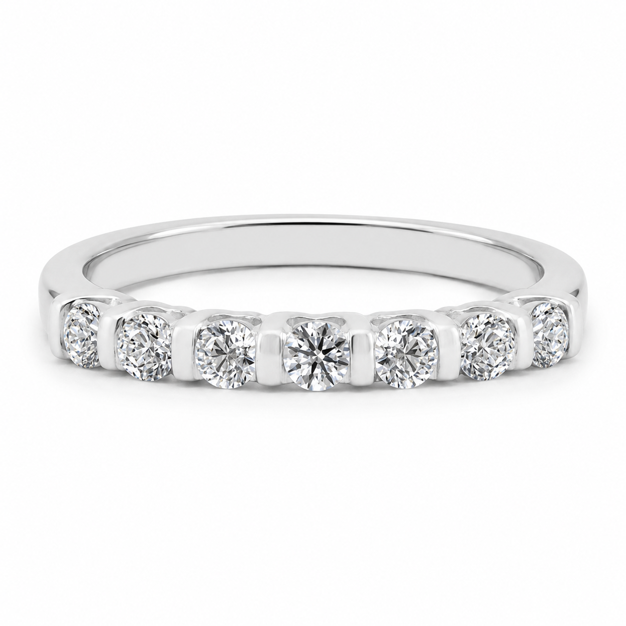 Churumbela Oro Blanco con Diamantes 0.50 ct