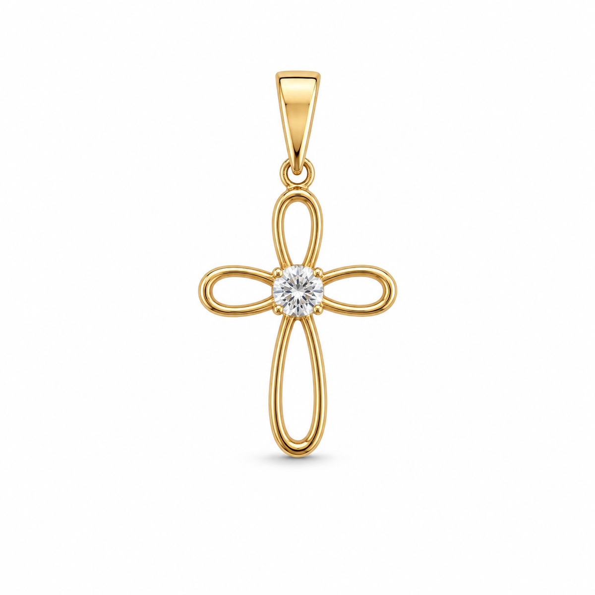 Cruz Calada con Zirconia