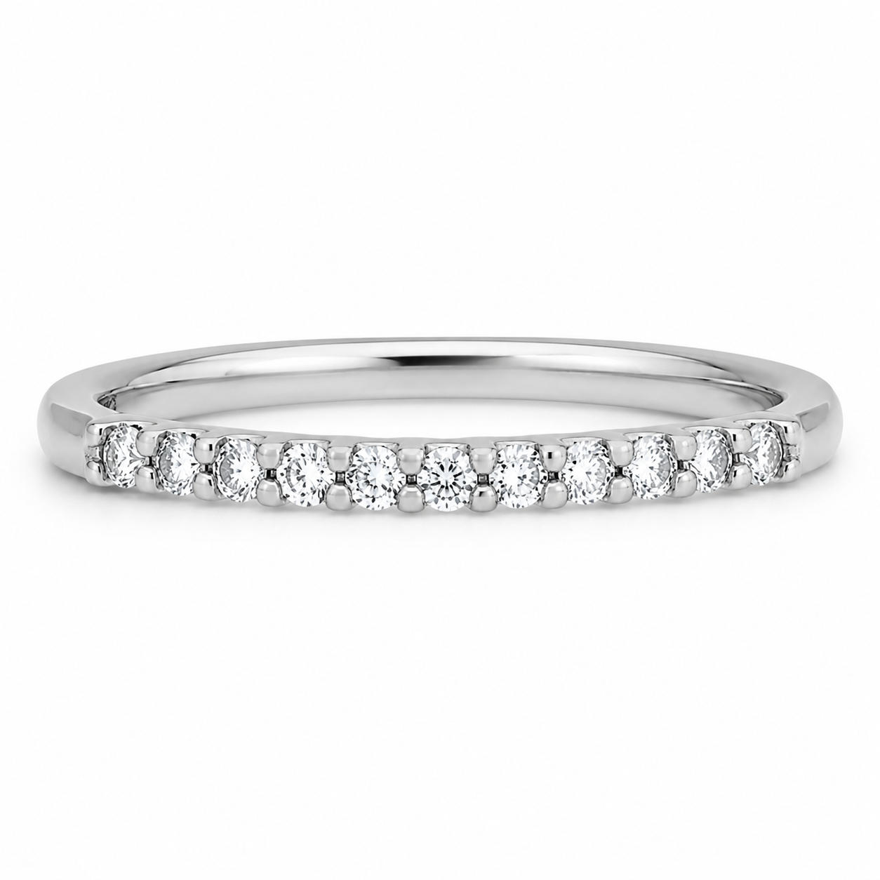 Churumbela Oro Blanco con Diamantes 0.20 ct