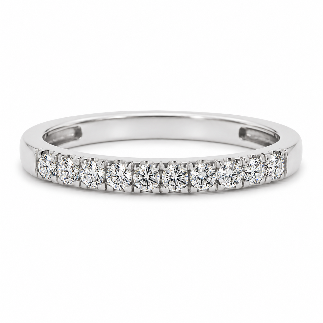 Churumbela Oro Blanco con Diamantes 0.35 ct