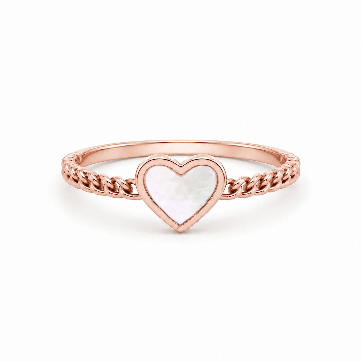 Anillo Corazón Madreperla
