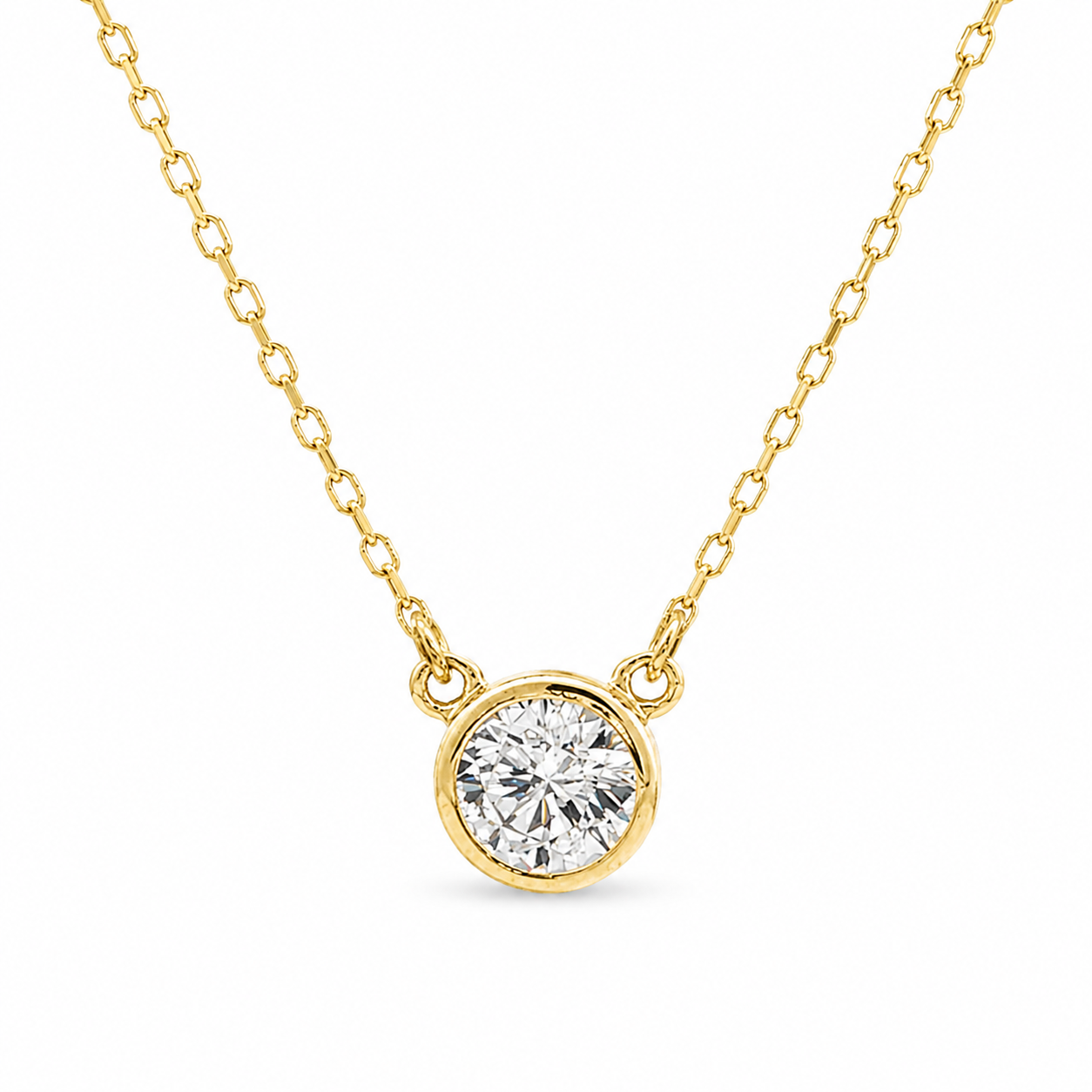 Gargantilla Zirconia Redonda