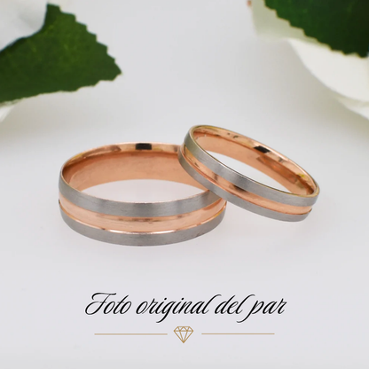 Argolla de Matrimonio con Banda Satinada 4mm 24785