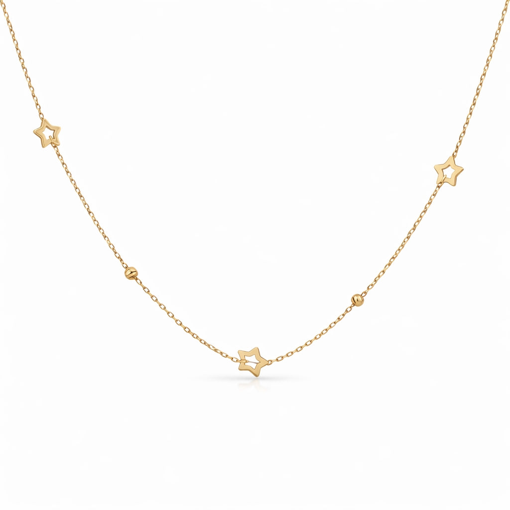 Gargantilla de Estrellas Caladas