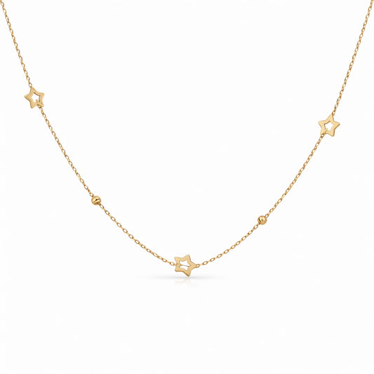 Gargantilla de Estrellas Caladas