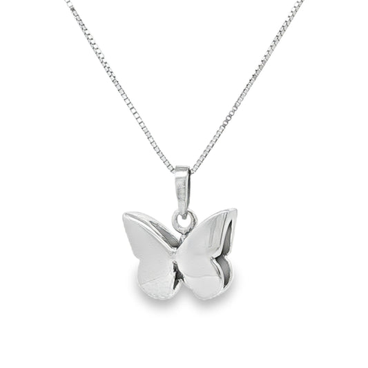 Gargantilla de Mariposa Oro Blanco