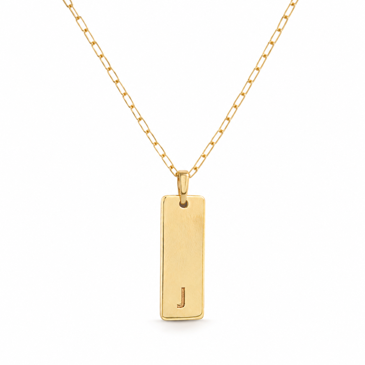 Gargantilla Placa Rectangular