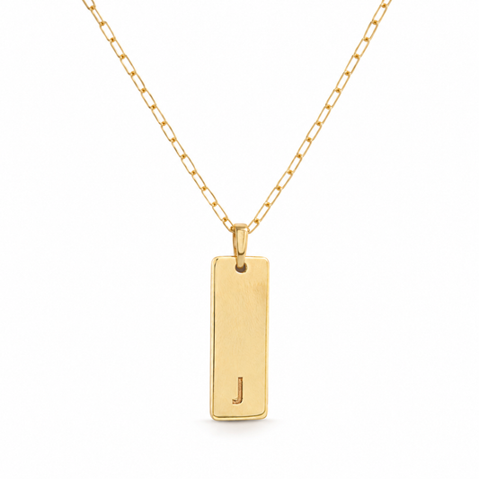 Gargantilla Placa Rectangular
