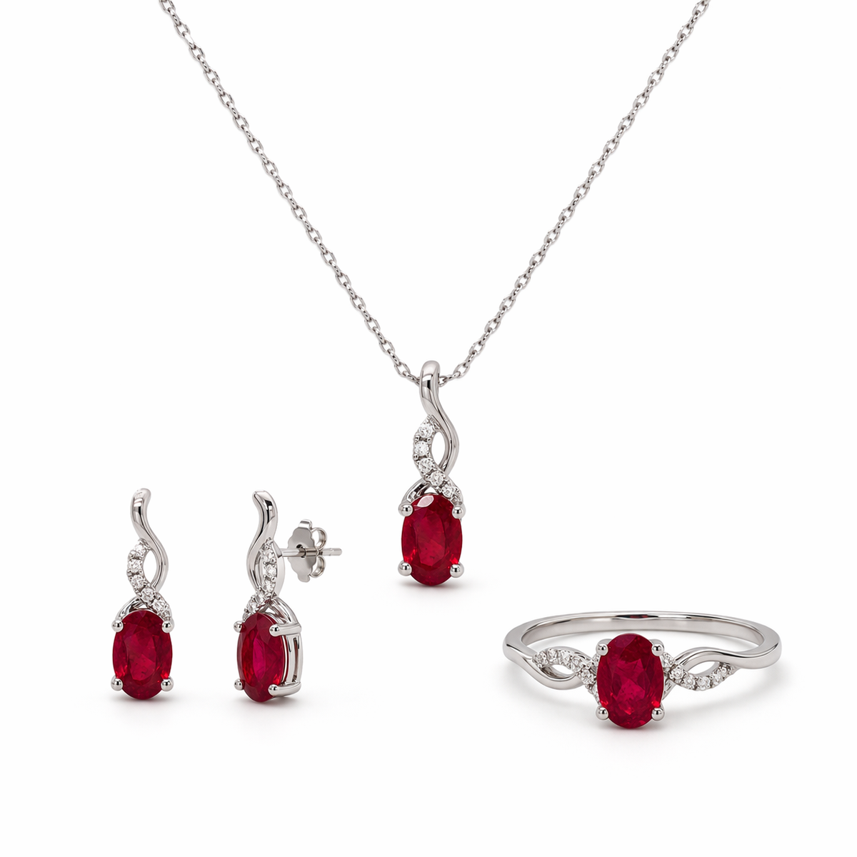 Juego de Rubí y Diamante