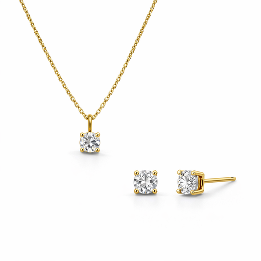 Juego de Zirconia Blanca