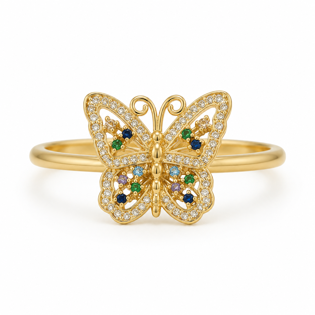 Anillo de Mariposa con Zirconias