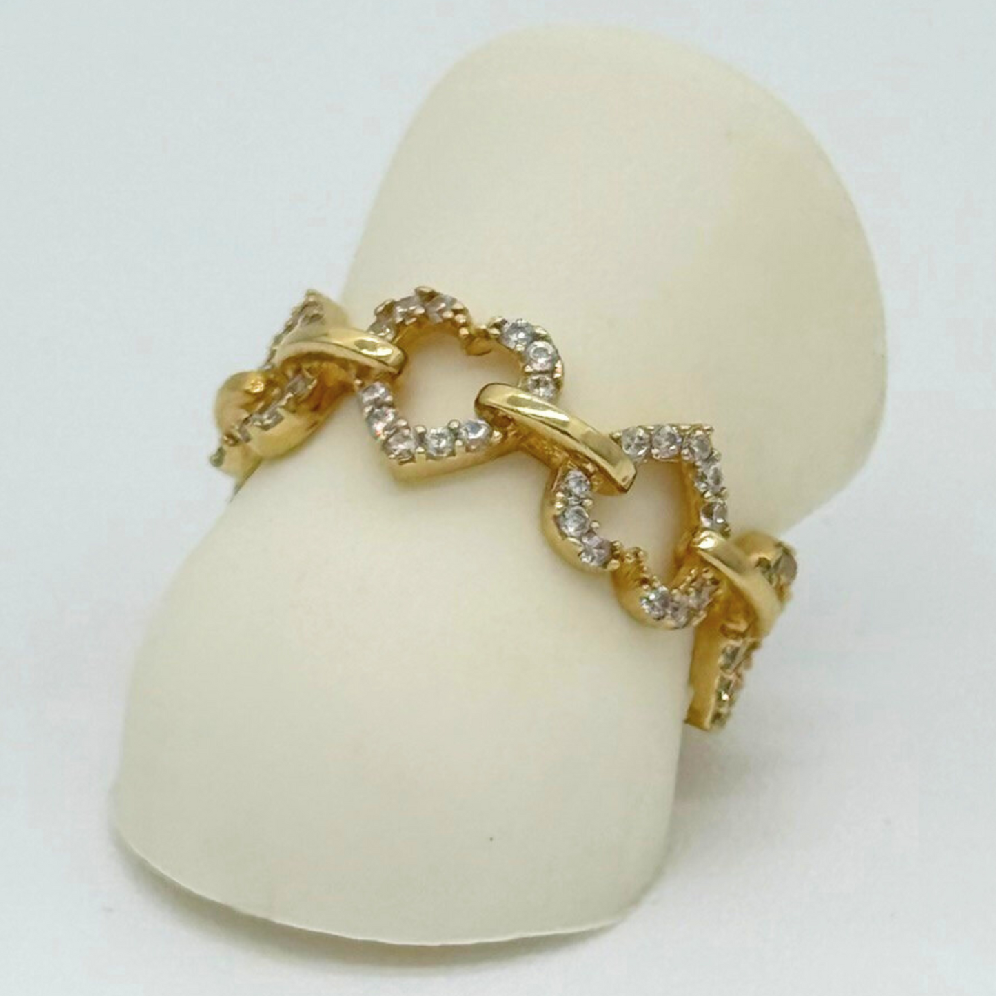 Anillo Banda de Corazones