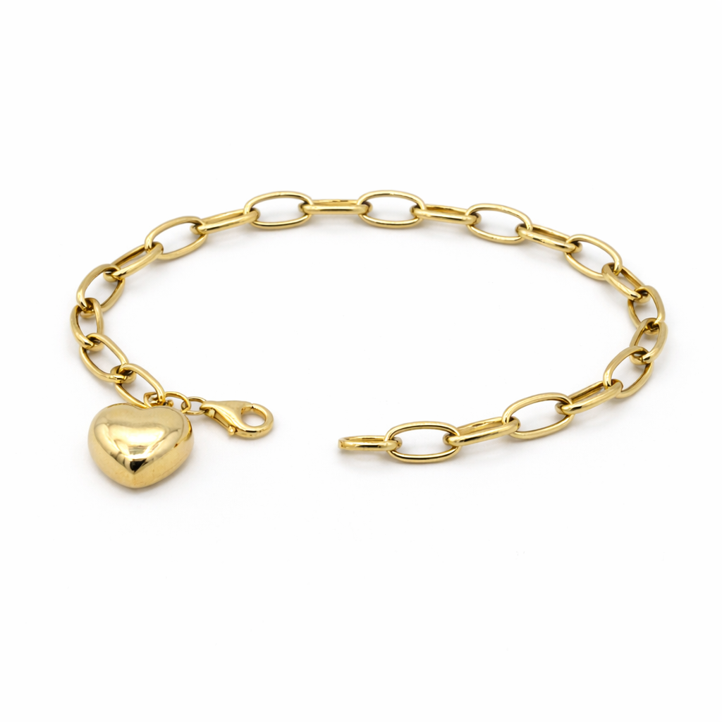 Pulsera Eslabones con Corazón