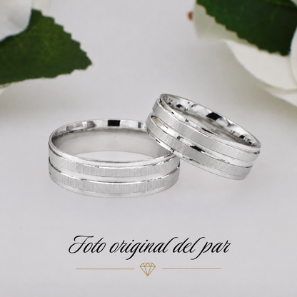 Argolla de Matrimonio Satinada Lineal