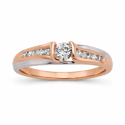 Anillo de Compromiso Diseño Cruzado
