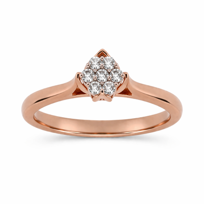 Anillo de Compromiso Flor de Diamantes