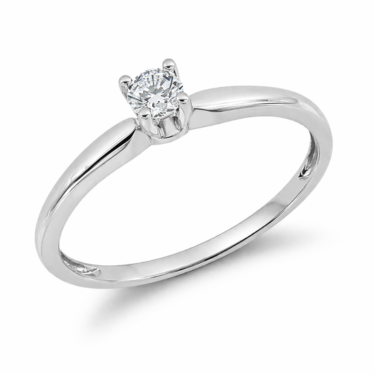 Anillo de Compromiso Solitario Clásico