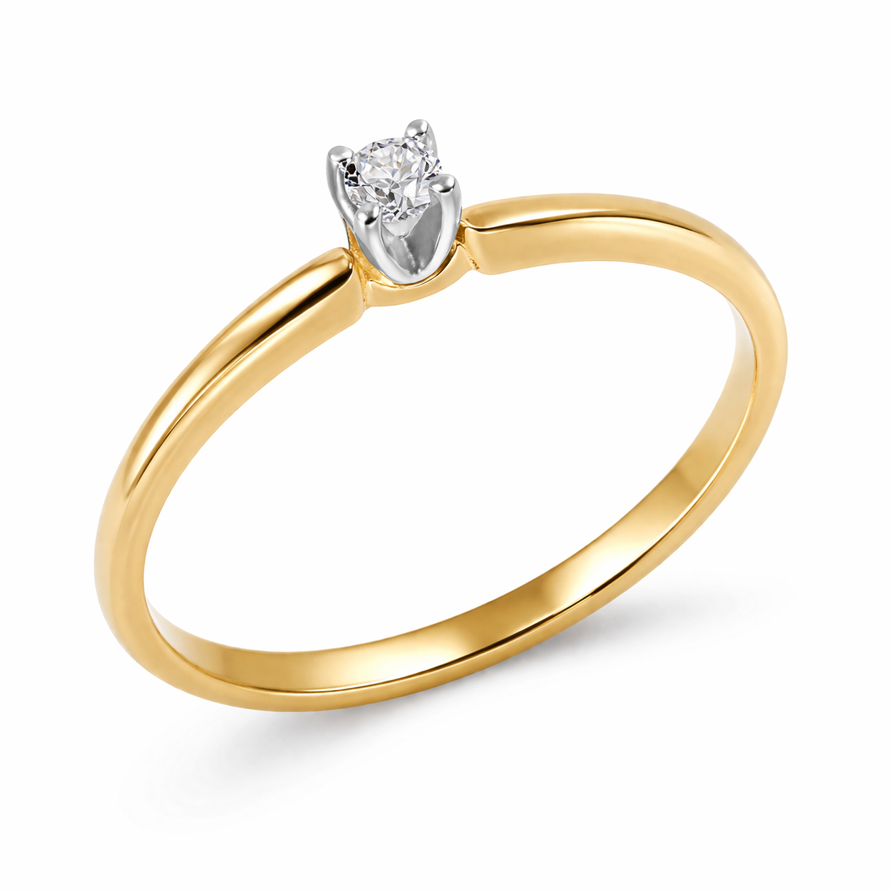 Anillo de Compromiso Solitario Clásico