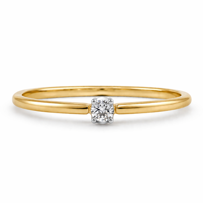 Anillo de Compromiso Solitario Clásico