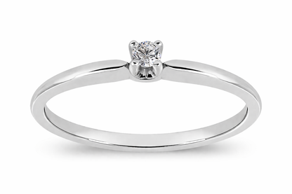 Anillo de Compromiso Solitario Clásico