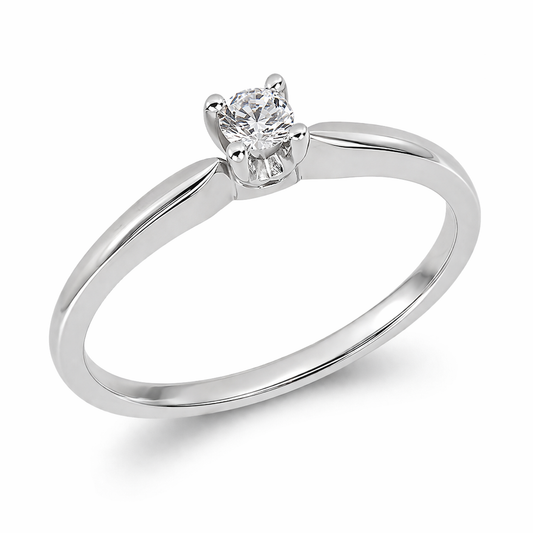 Anillo de Compromiso Solitario Clásico