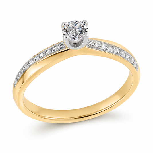 Anillo de Compromiso con Montadura Brillante