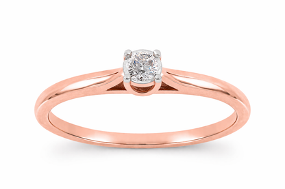 Anillo de Compromiso Solitario Clásico