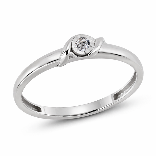 Anillo de Compromiso Diseño Curvo