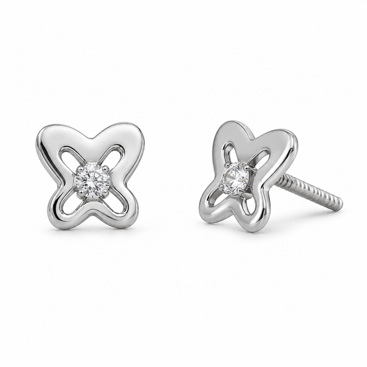 Broqueles Mariposa con Diamante