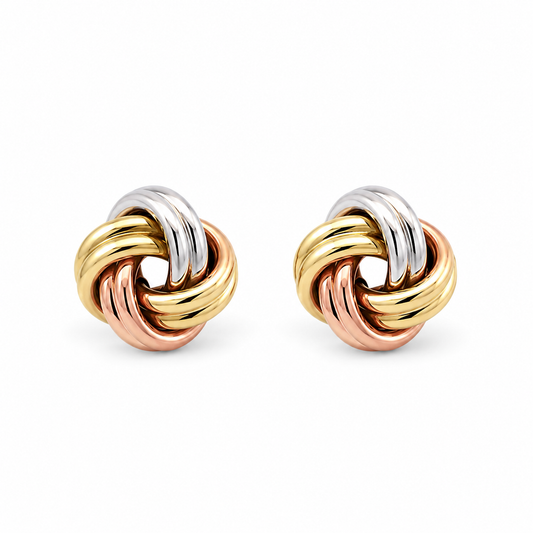 Aretes Botón Florentino Nudo
