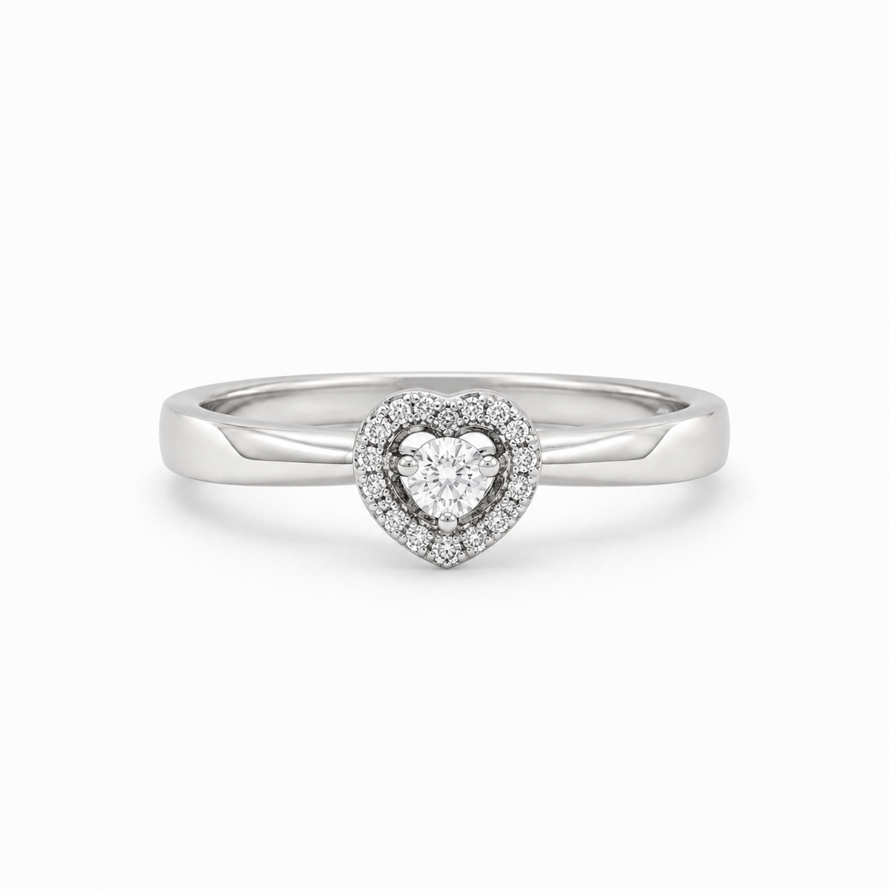 Anillo de Promesa Corazón con Zirconias