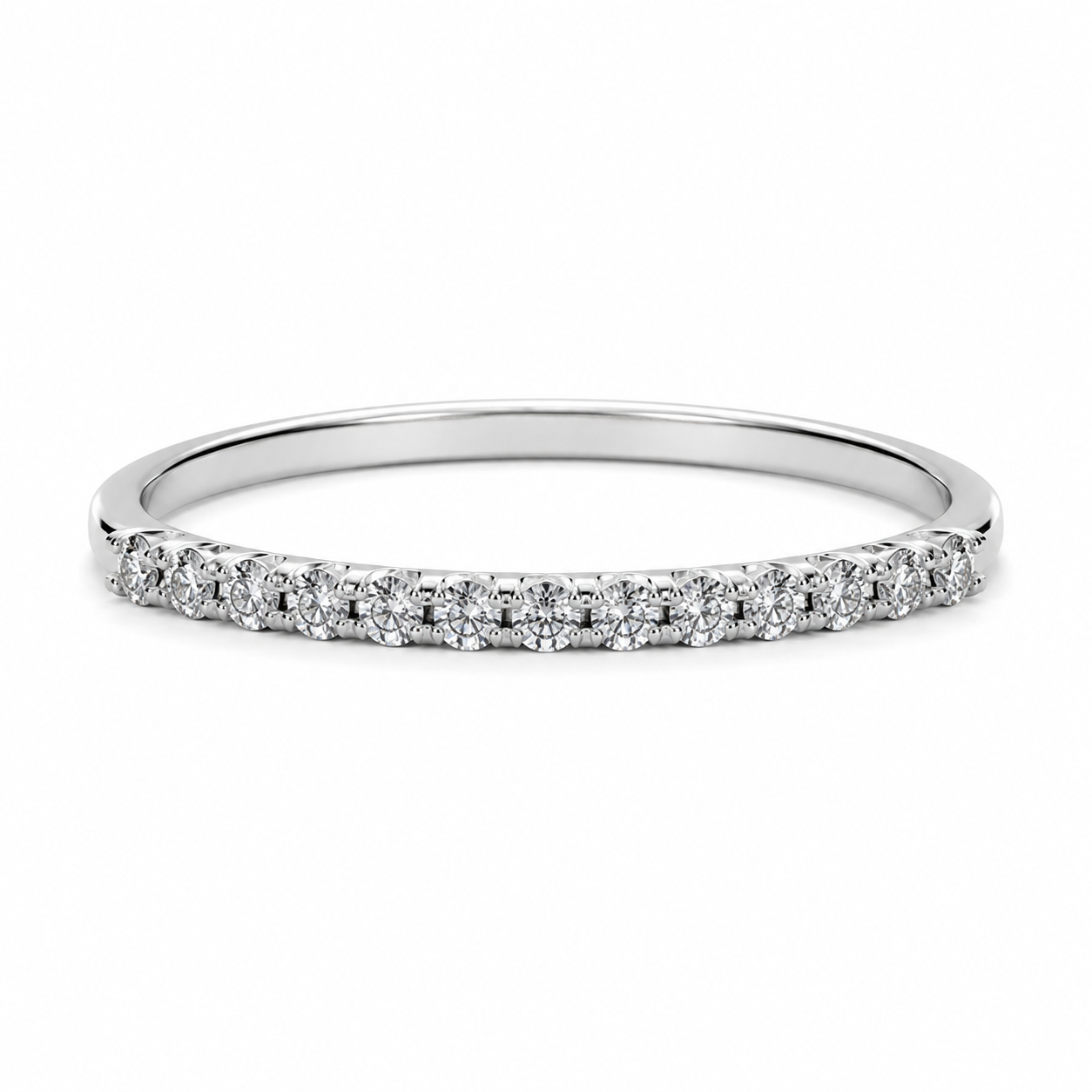 Churumbela Oro Blanco con Diamantes
