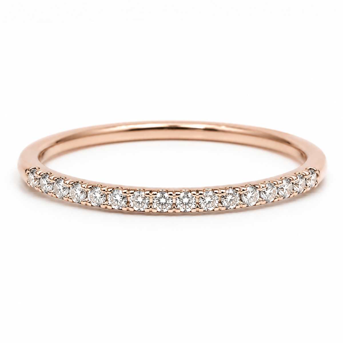 Churumbela Oro Rosa con Diamantes 0.10 ct