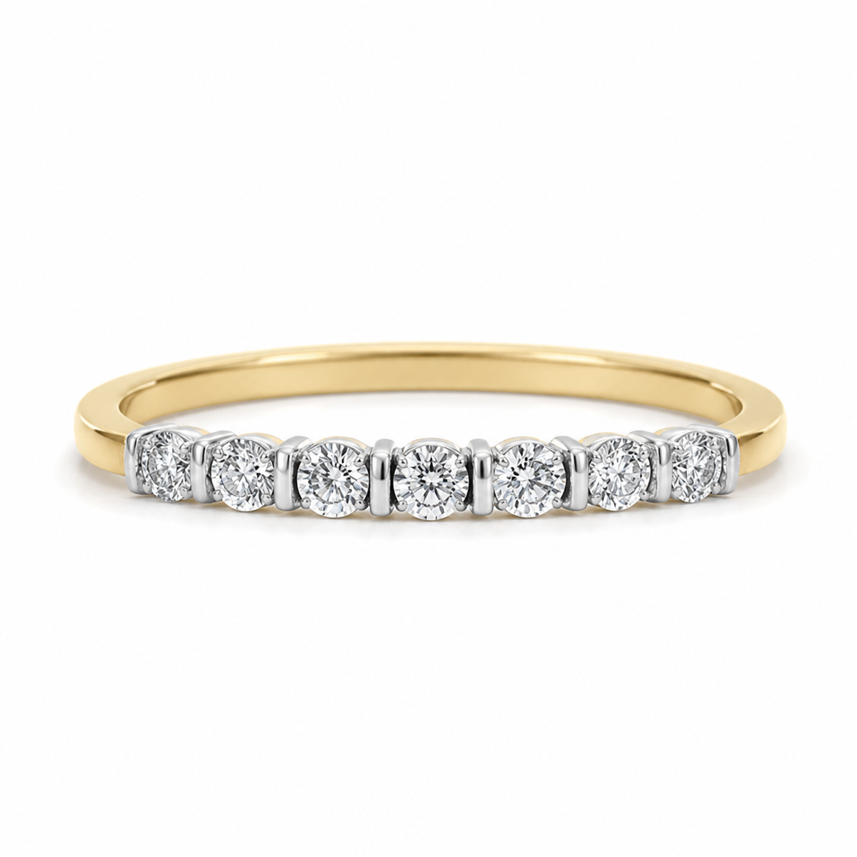 Churumbela Bicolor con Diamantes 0.07 ct
