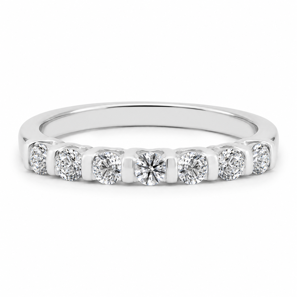 Churumbela Oro Blanco con Diamantes 0.50 ct