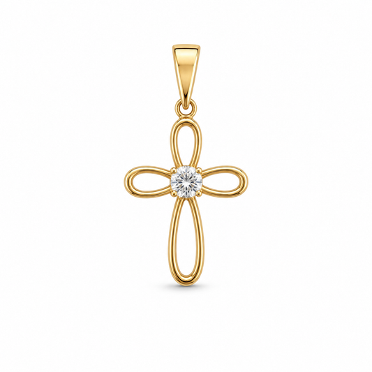 Cruz Calada con Zirconia