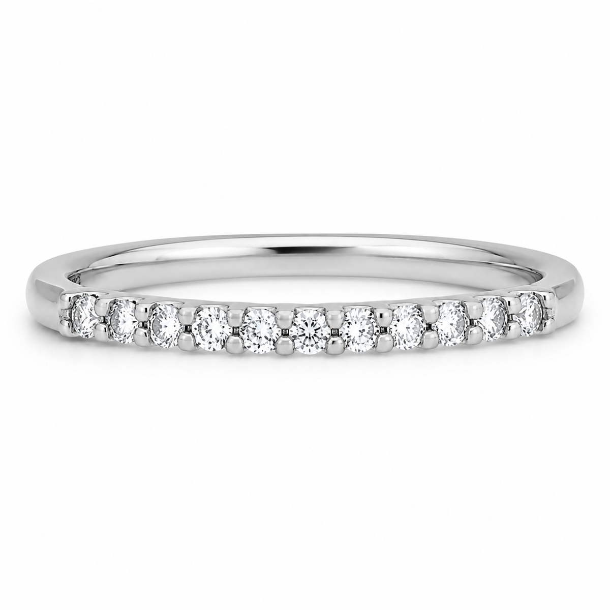 Churumbela Oro Blanco con Diamantes 0.20 ct