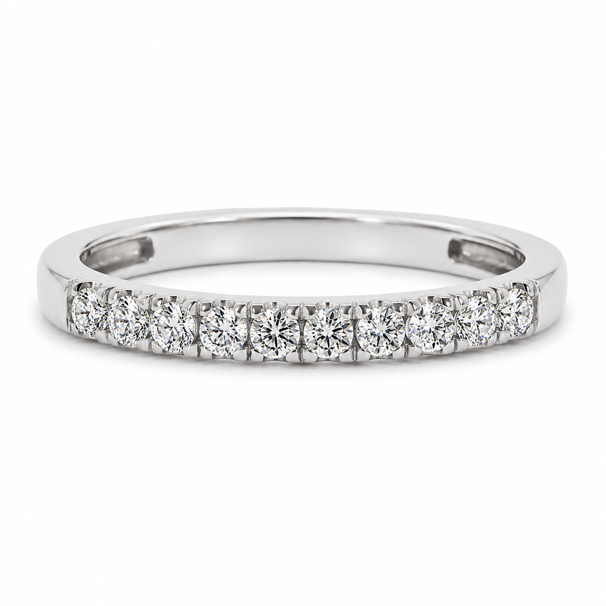 Churumbela Oro Blanco con Diamantes 0.35 ct