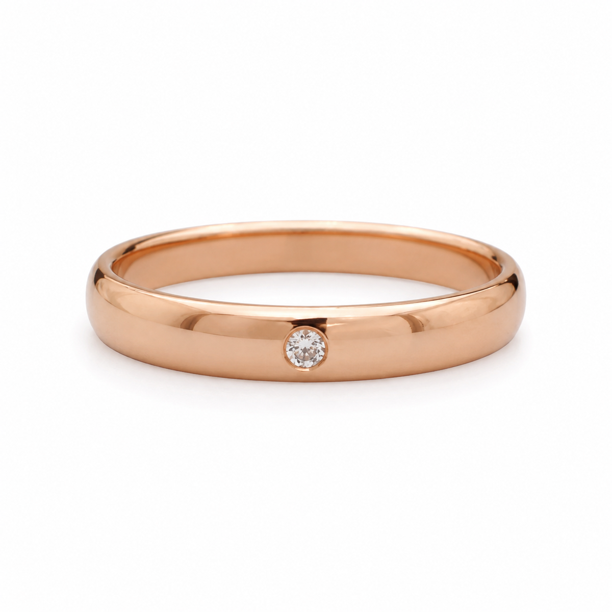 Argollas de Matrimonio con Zirconia Central 3mm 21947