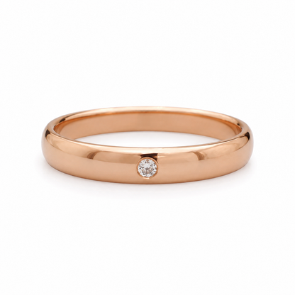 Argollas de Matrimonio con Zirconia Central 3mm 21947