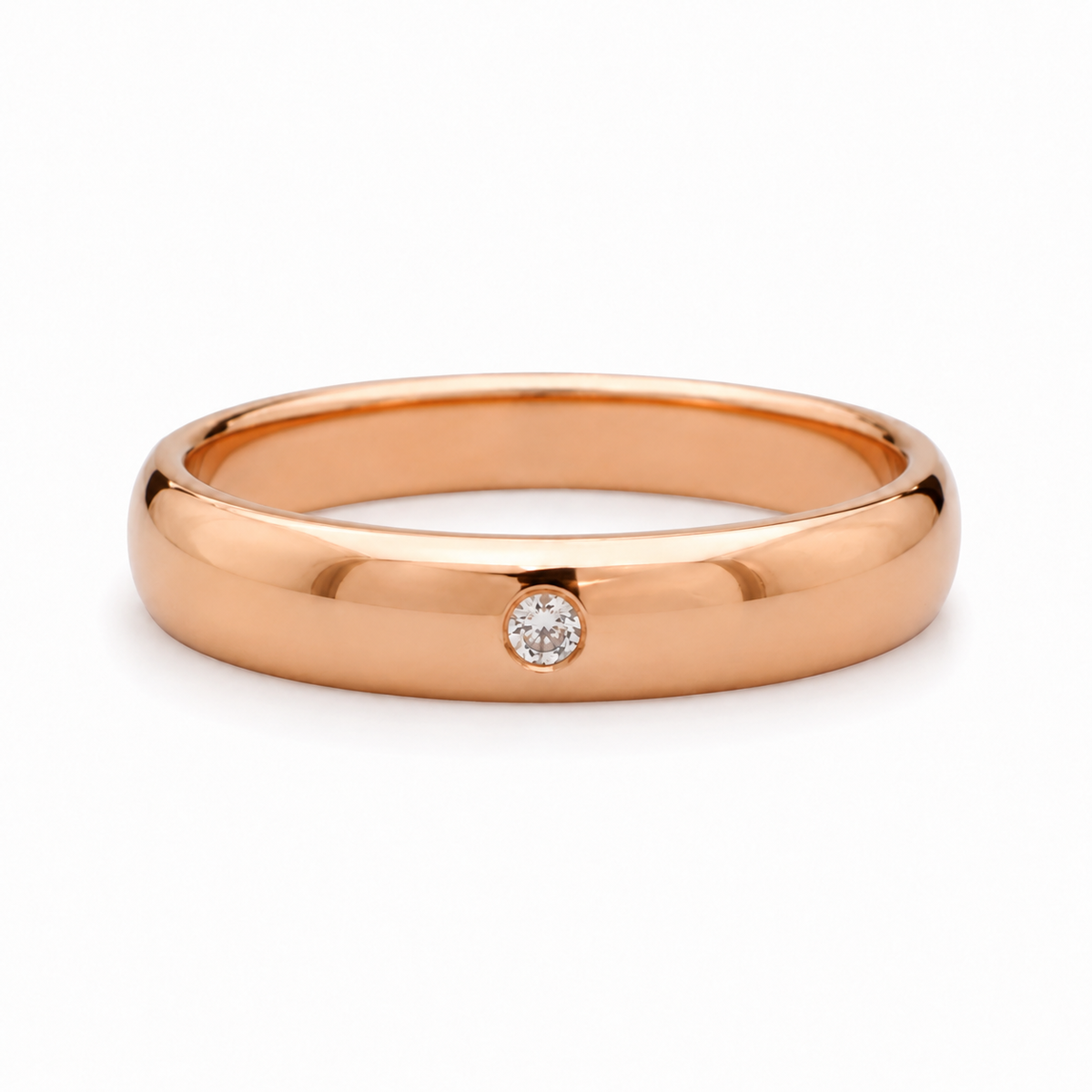 Argollas de Matrimonio con Zirconia Central 5mm 21947